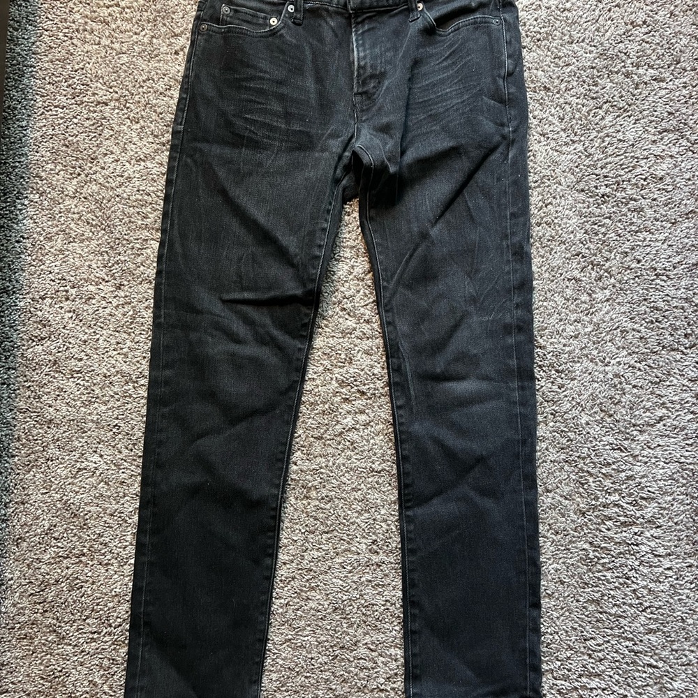 Aeropostale Men's Dark Charcoal Slim Jeans